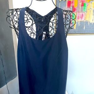 Express racerback tank in navy